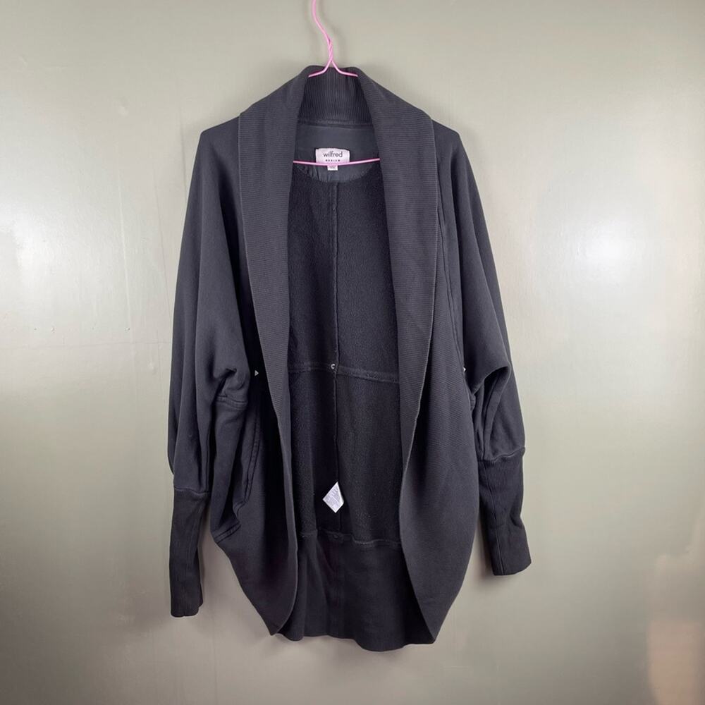 Wilfred Diderot Sweater Faded Black Cocoon Cardigan